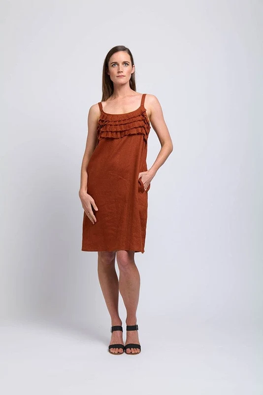 Foil Womens Pleat Dreams Dress Bombay / 12