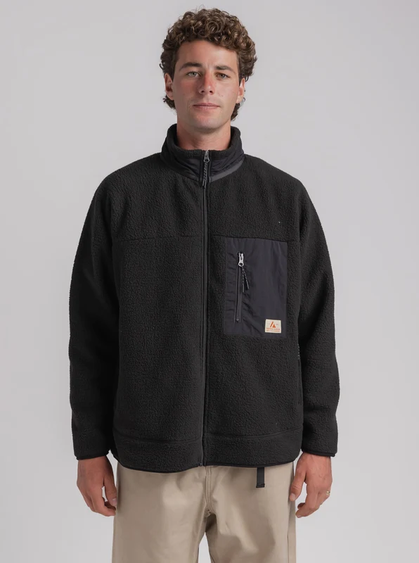 Terra Sherpa Jacket Unisex BLK/BLK / M