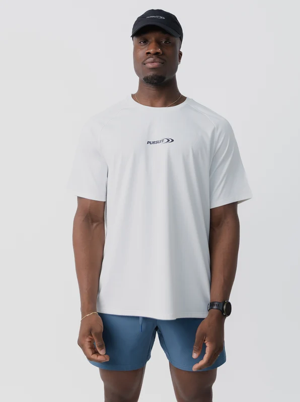 Move Logo Performance Tee in White WHT/WHT / XS