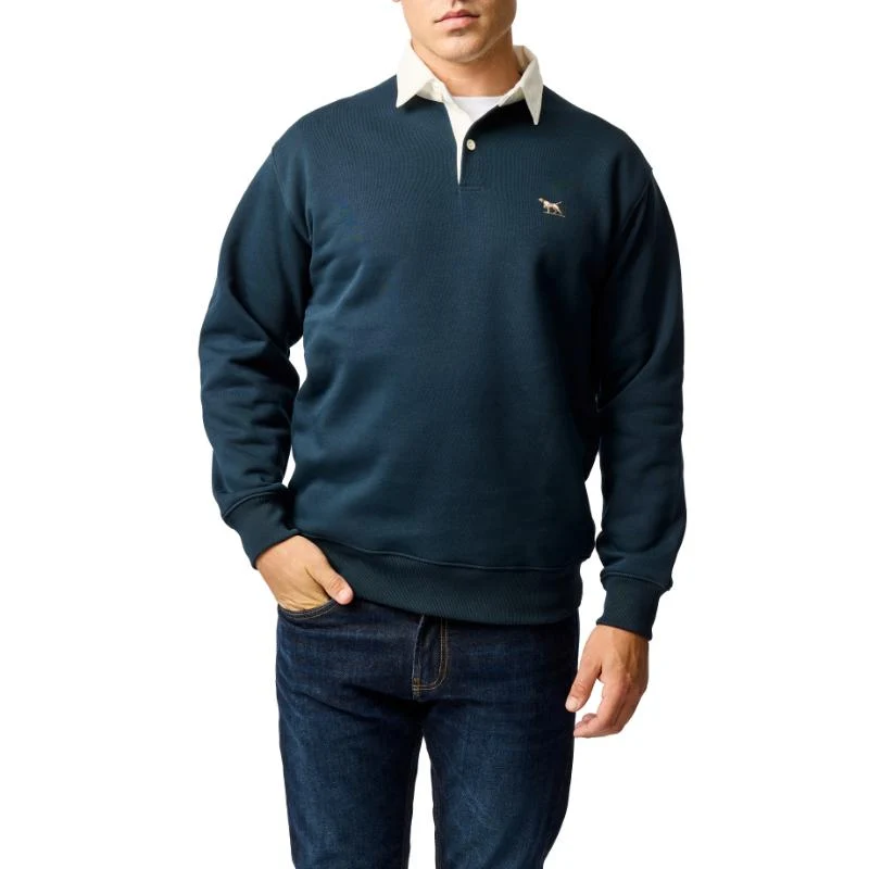 Rodd & Gunn Otago Mens Rugby Shirt - Eclipse X-Large