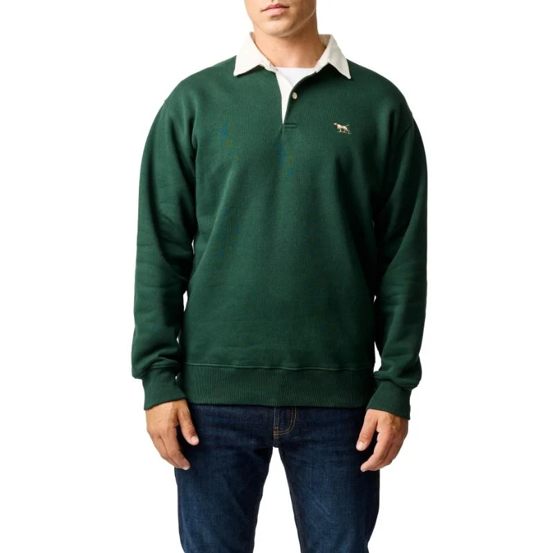 Rodd & Gunn Otago Mens Rugby Shirt - Forest Large