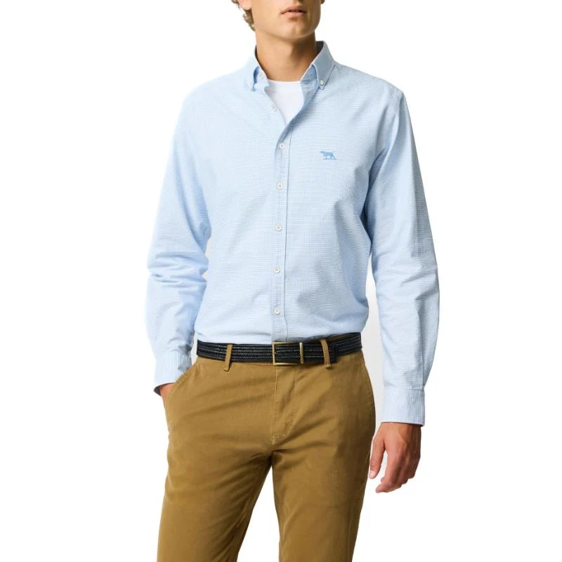 Rodd & Gunn Gunn Oxford Sports Fit Mens Shirt - Powder Blue X-Large