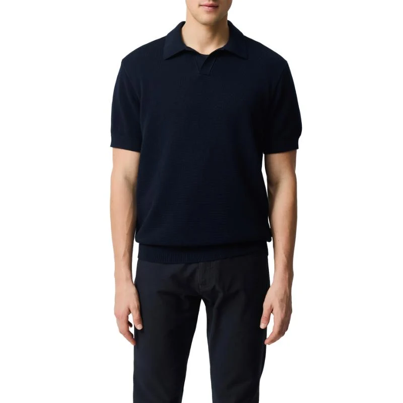 Rodd & Gunn Avalon Mens Knitted Polo Shirt - Midnight Medium