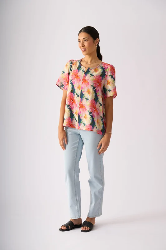 Foil Womens Enchanting Top Flower Burst / 10