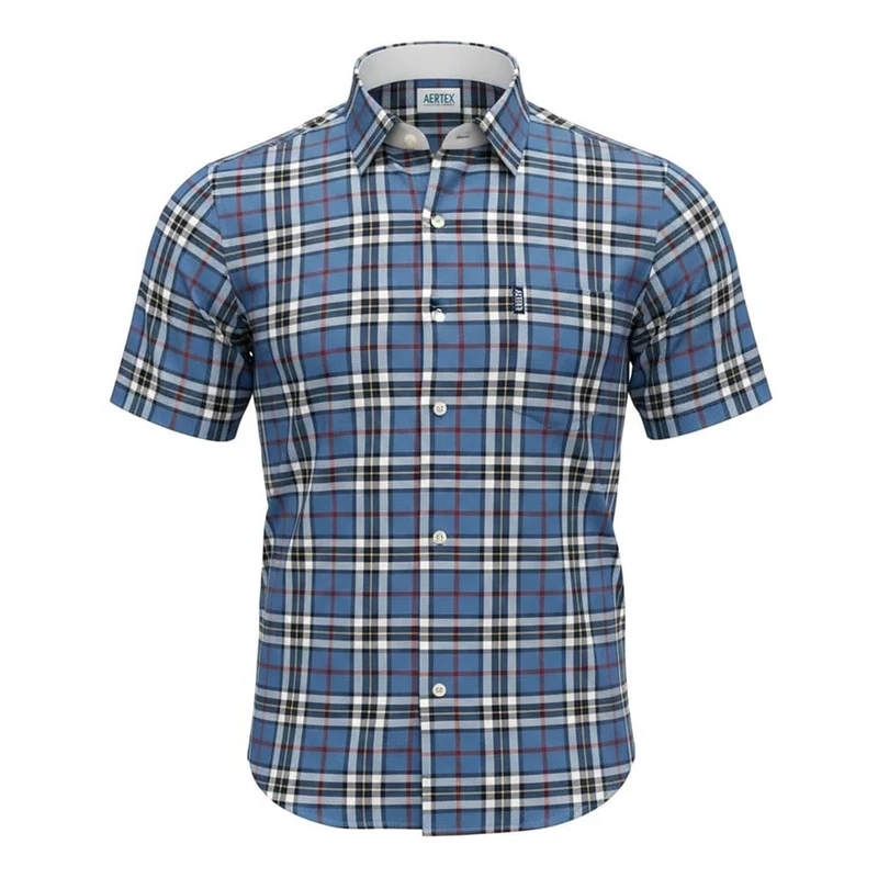 Aertex Mens Somerset Shirt FYW111 Denim / L