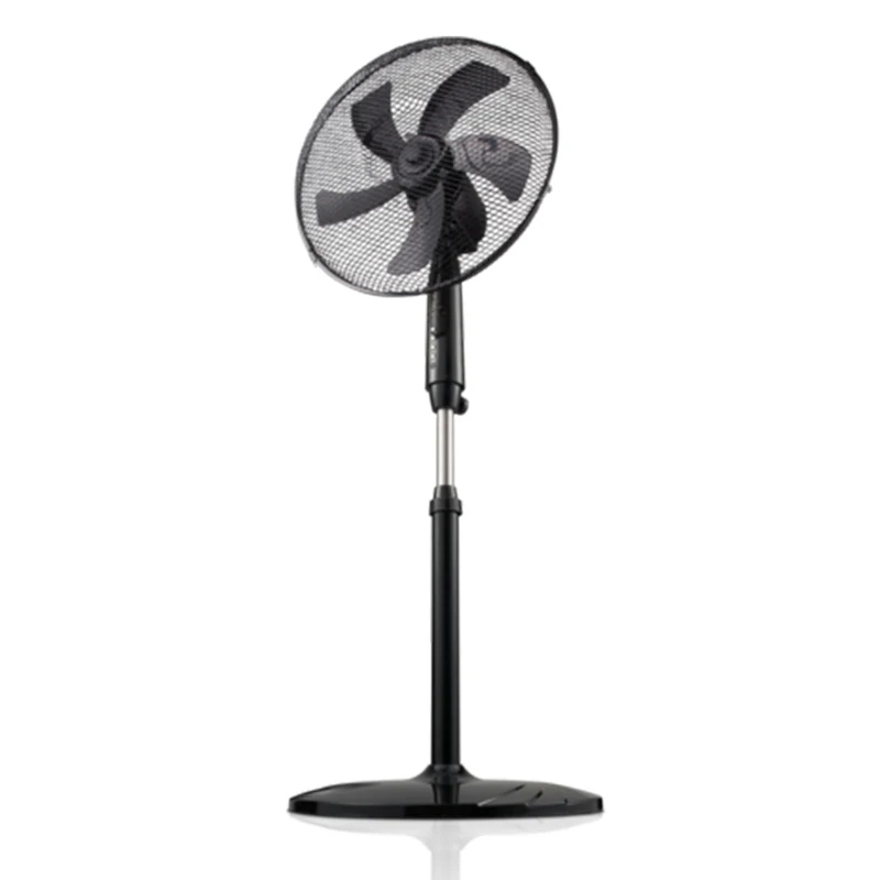 Goldair 40cm Oscillating Pedestal Fan with Remote/Round Base Floor Standing - Black KG Super Store