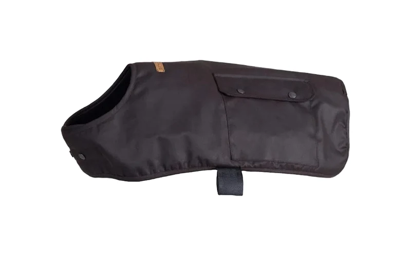 Styx Mill Oilskin Lined Dog Coat (23DC) Brown XL