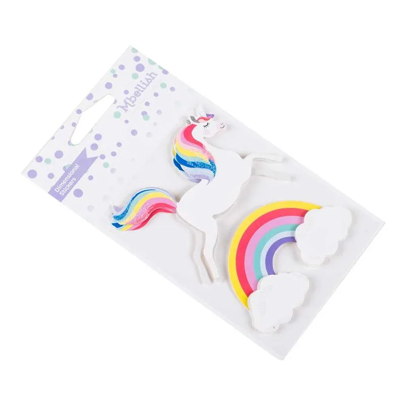 Sticker en relieve Mbellish - unicornio x 2 piezas