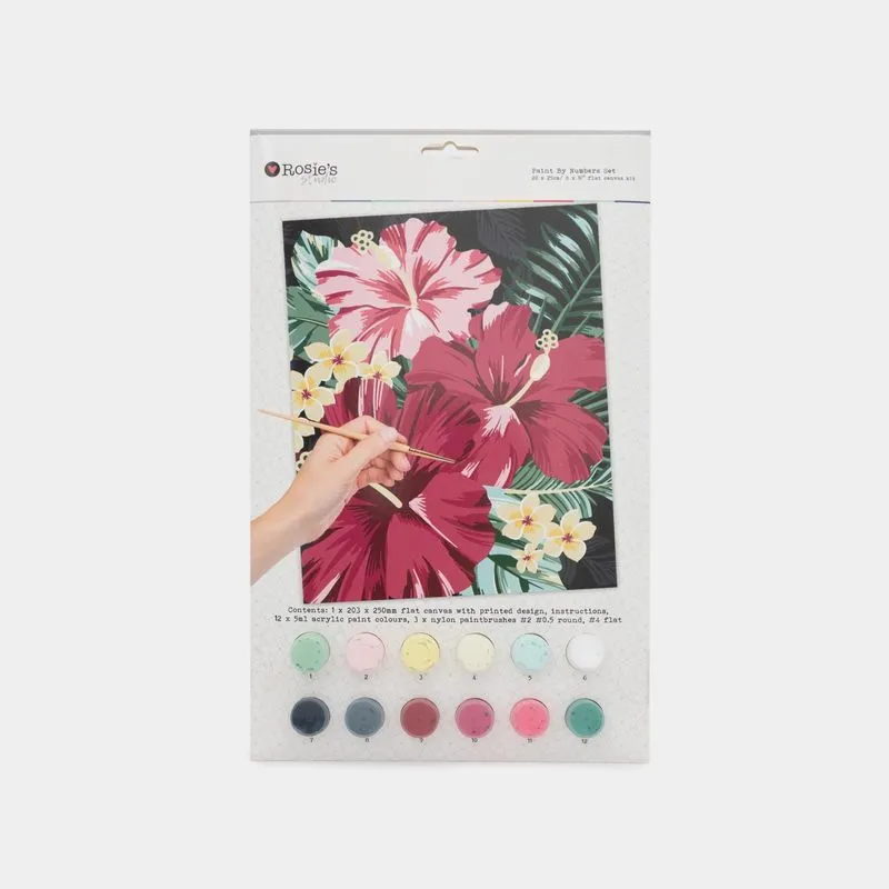 Kit de pintura por números Rosie's hibiscus
