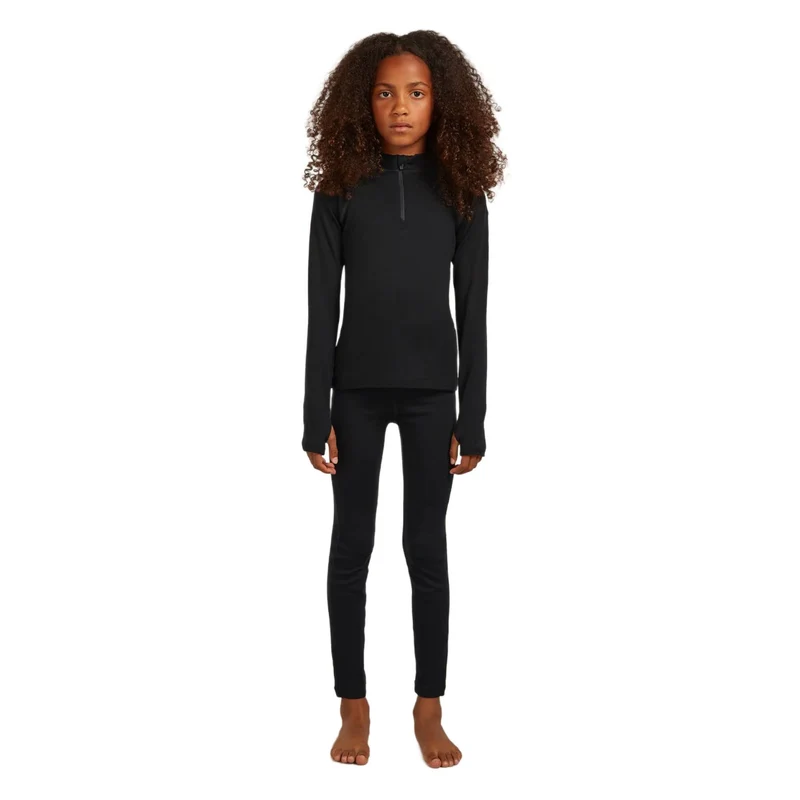 Icebreaker 260 Oasis Kids Leggings Black / 8