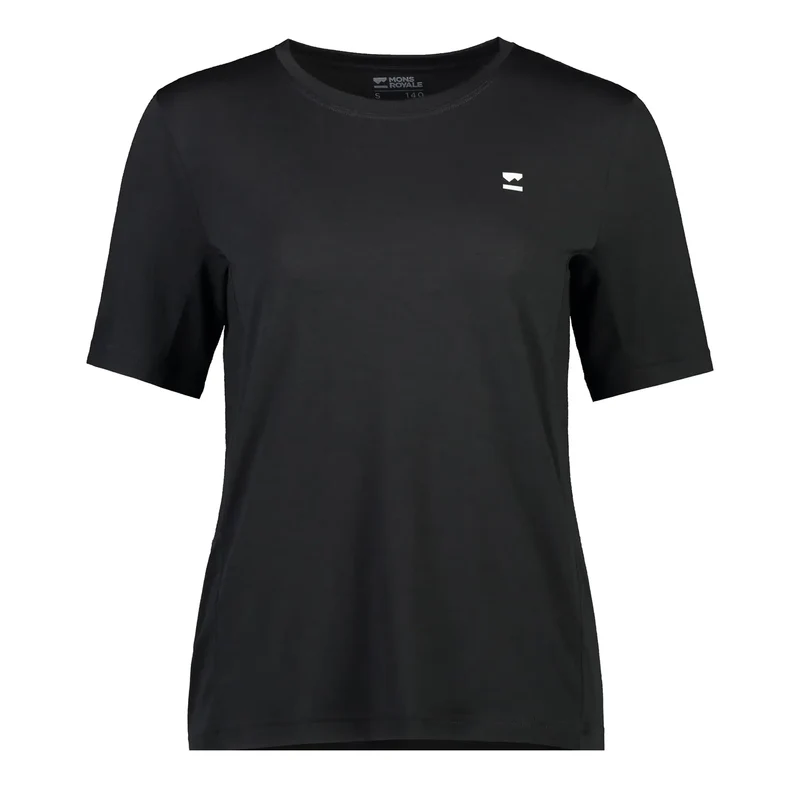 Mons Royale Women's Tarn Merino T-Shirt Black / XL