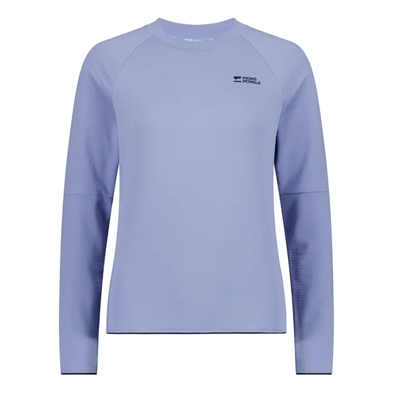 Mons Royale Women's Quad Merino Fleece Pullover Skyline / XL
