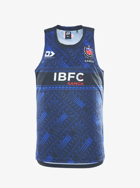 Toa Samoa Training Singlet BLK/BLU / 7XL