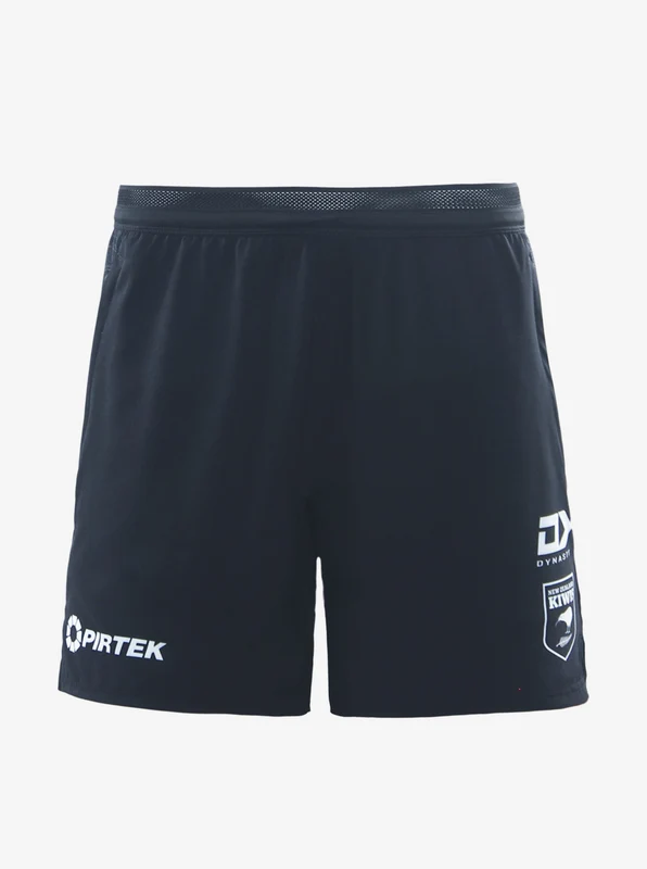 NZ Kiwis Gym Short BLK/BLK / 2XL