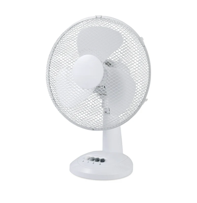 Sheffield 40cm Desk/Table Fan with 3 Speed Settings and Carry Handle in White (PL706) Boutique Retailer