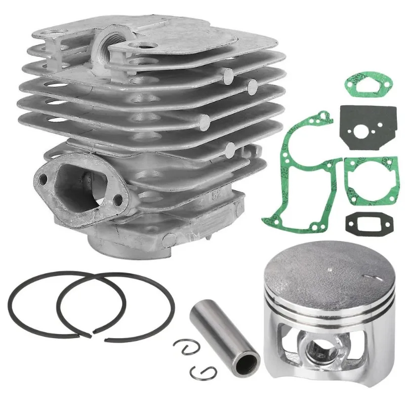 Kit Cilindro Pistao Anéis Juntas Para Motosserra 52cc 5200 45mm