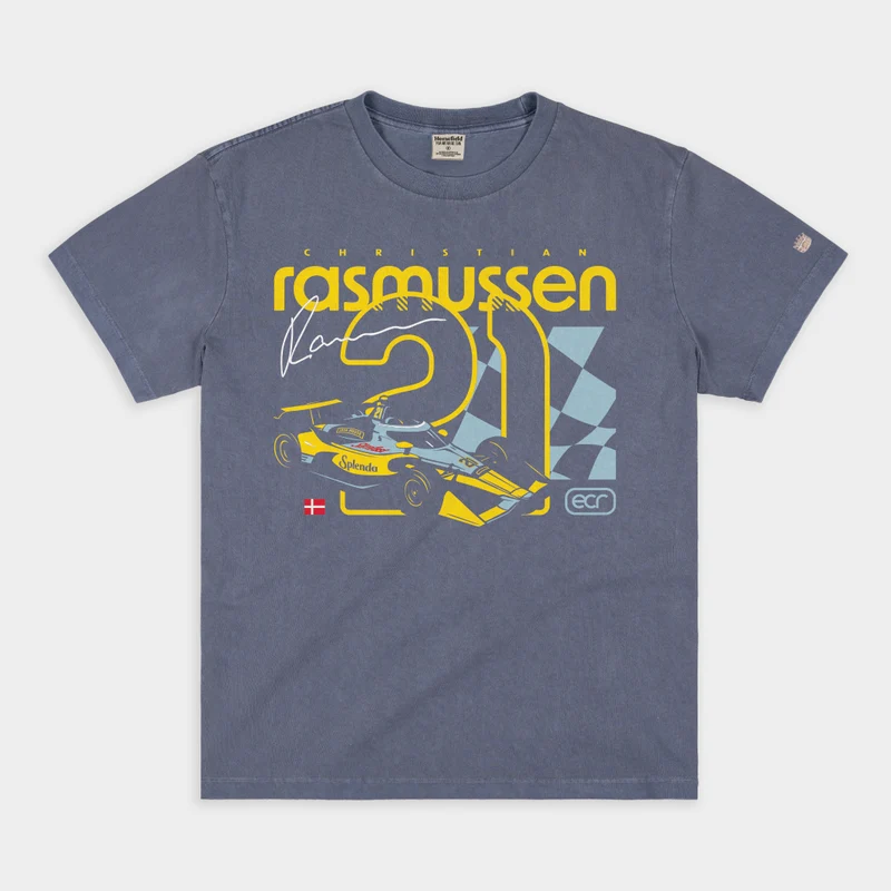 ECR Christian Rasmussen #21 Heavyweight Tee M / Navy