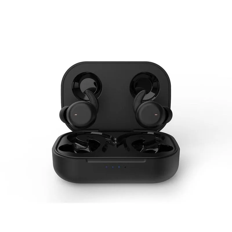 Fones de ouvido em execução Fones de ouvido sem fio com ganchos sobre a orelha Fones de ouvido esportivos Fones de ouvido à prova de suor Treino