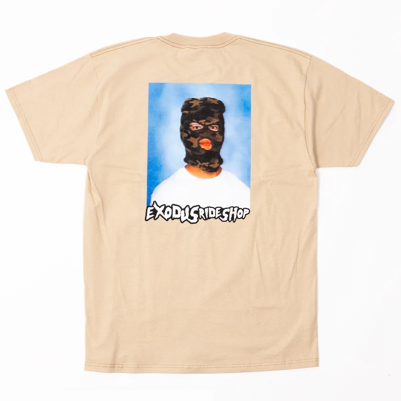 Exodus Ski Mask Tee - Sand 2XL