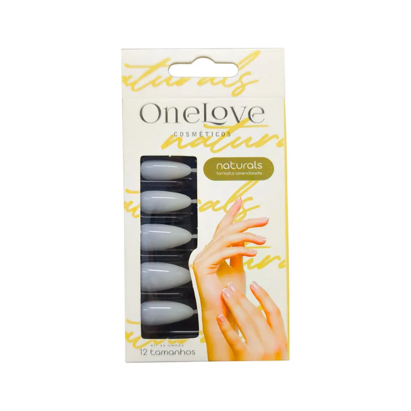 Unha Postiça One Love Naturals Amendoada 24 Unidades Unha Postica One Love Naturals Amendoada 24 Unidades