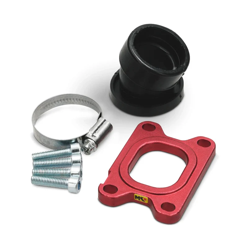 Tobera de admisión 360º d.35mm Derbi euro 2-3-4 / Minarelli AM6 Metrakit Rojo