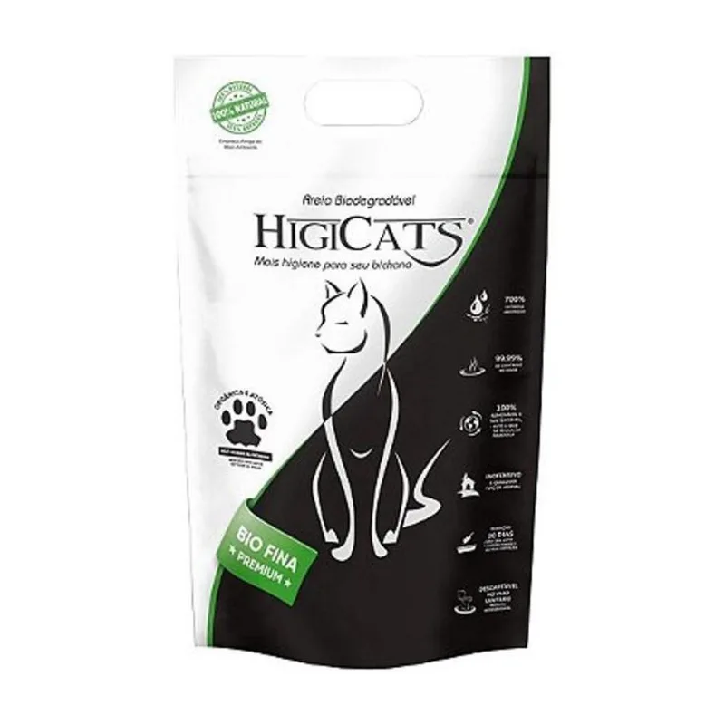 Areia Sanitaria Biodegradavel Higicats 3kg