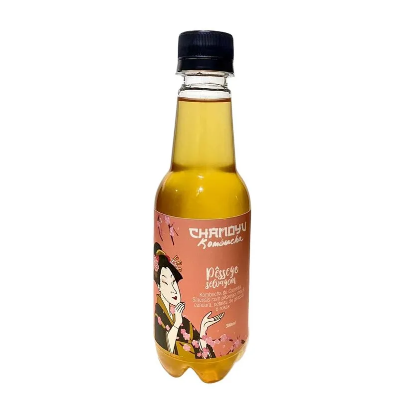 KOMBUCHA CHANOYU PESSEGO SELVAGEM 300ML