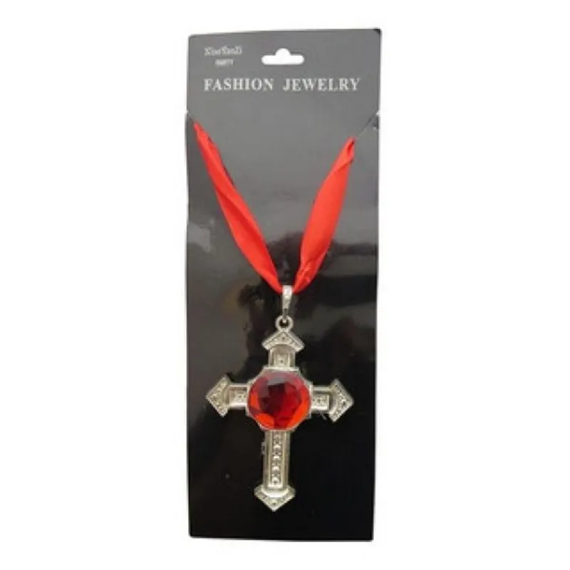 Crucifixo Vampiro Pedra Vermelha