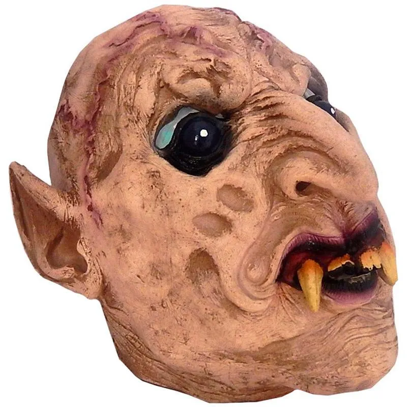 Mascara Monstro Dentuço Orelhudo Haloween Fantasia Realista