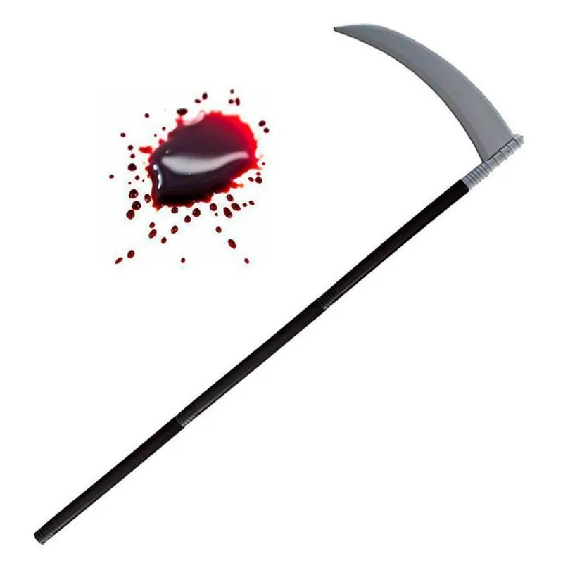Foice Da Morte De Plástico Desmontável Halloween Festa 92cm