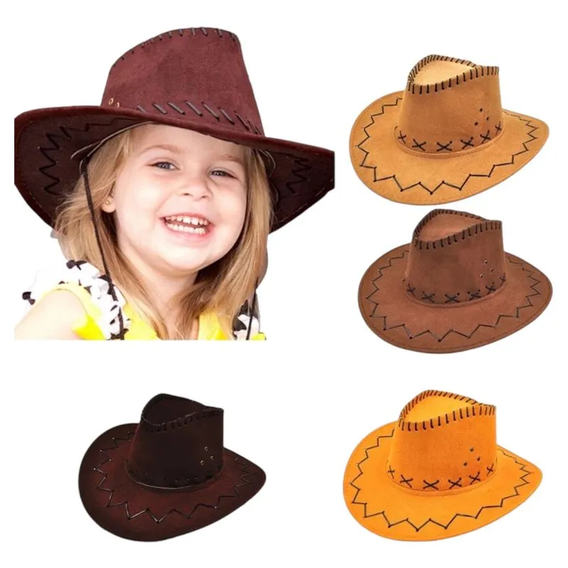 Chapéu Cowboy Cowgirl Infantil Em Tecido Festa Junina Country Peão De Boiadeiro Vaqueiro Rodeio Vaqueira Arraial Caipira