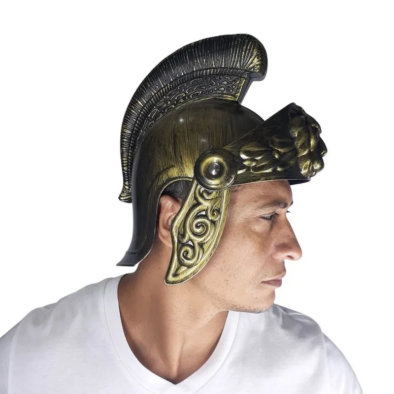 Capacete elmo romano centurião Poncio Pilatus Jesus Cristo fantasia