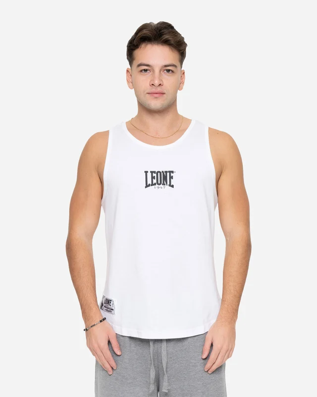 CANOTTA LEONE RELAXED SMALL LOGO NERO 00 / M