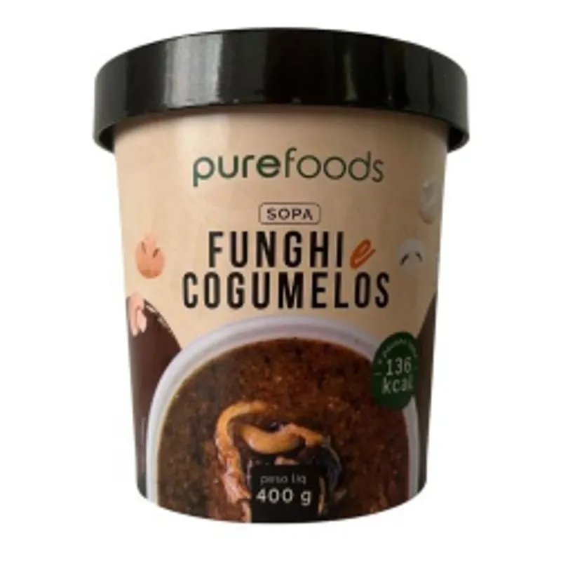 Sopa De Funghi E Cogumelos Pure Foods 400g