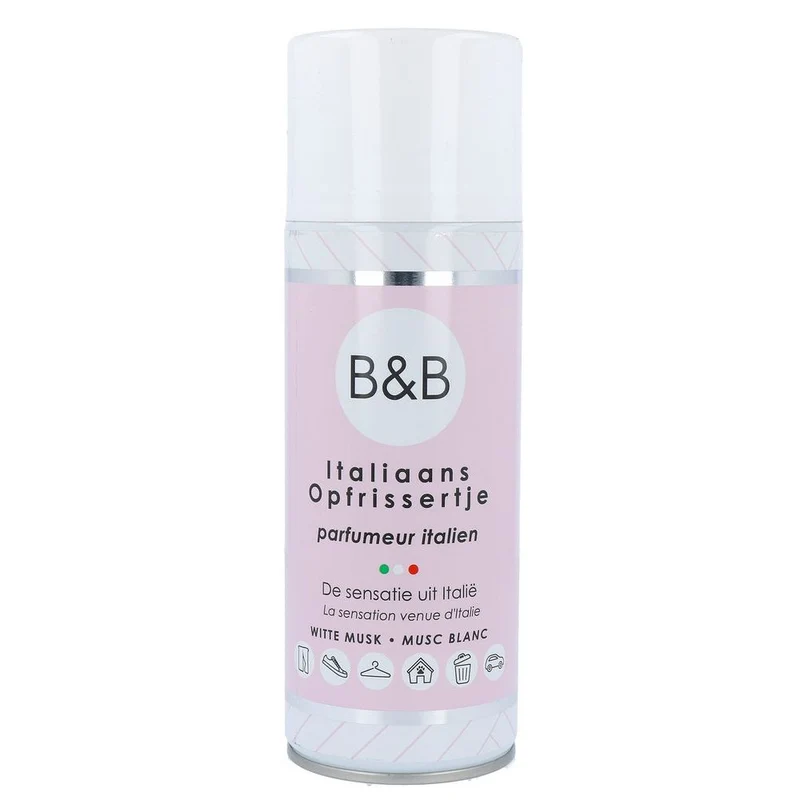 B & B Italiaans Opfrissertje Witte Musk 400 ml