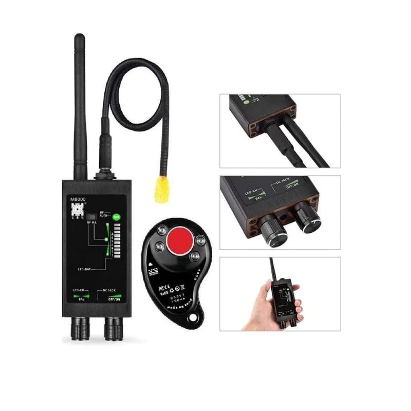 Detector rf De Câmeras Celulares e Escutas Clandestina M8000 1MHz-12GHz o Melhor da Categoria