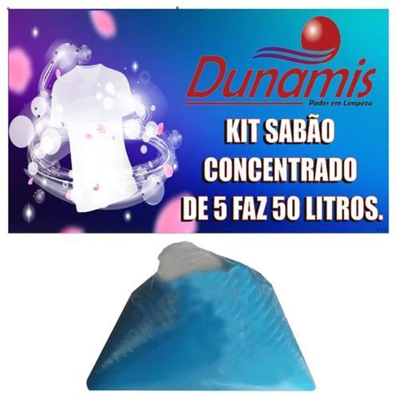 Kit Sabão Blue Concentrado 5 Lt. Faz 50 Litros.