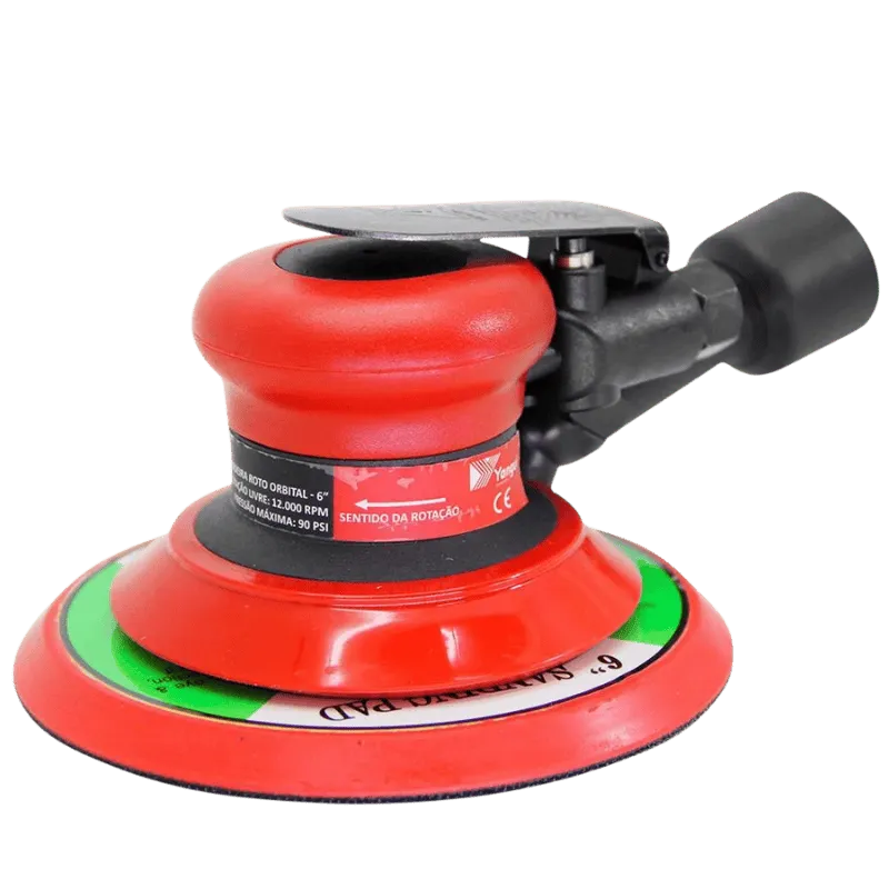 Lixadeira Pneumática Roto Orbital com Aspiração em Composite 6 Pol. 11.000 Rpm - YANGUI-YGL128