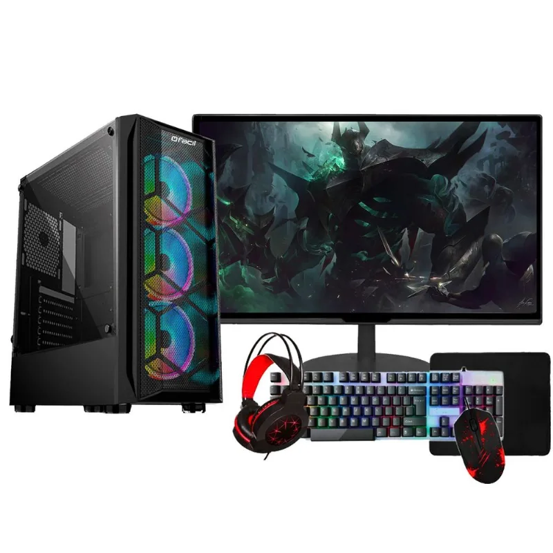 Pc Gamer Completo Intel I3 10100F 8Gb Ssd 240Gb Gtx 1650