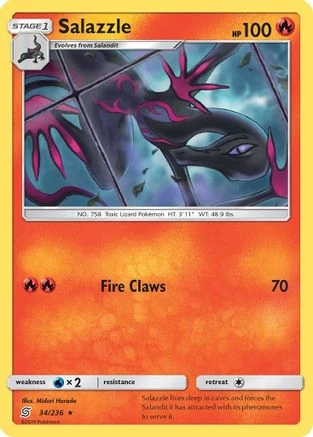 Salazzle (34) (34/236) [UNM SM Unified Minds] Moderately Played
