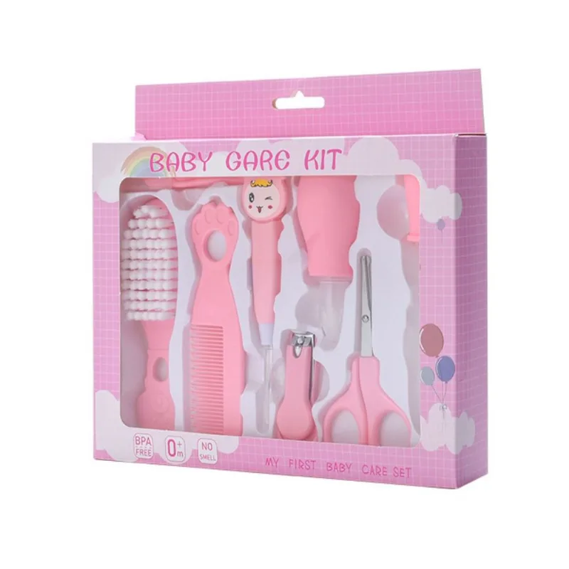 Kit de cuidado del bebé 8 piezas - Rosado