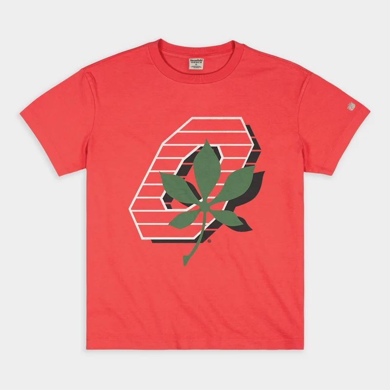 Ohio State Retro Sprinting O Vintage Heavyweight Tee S / Red