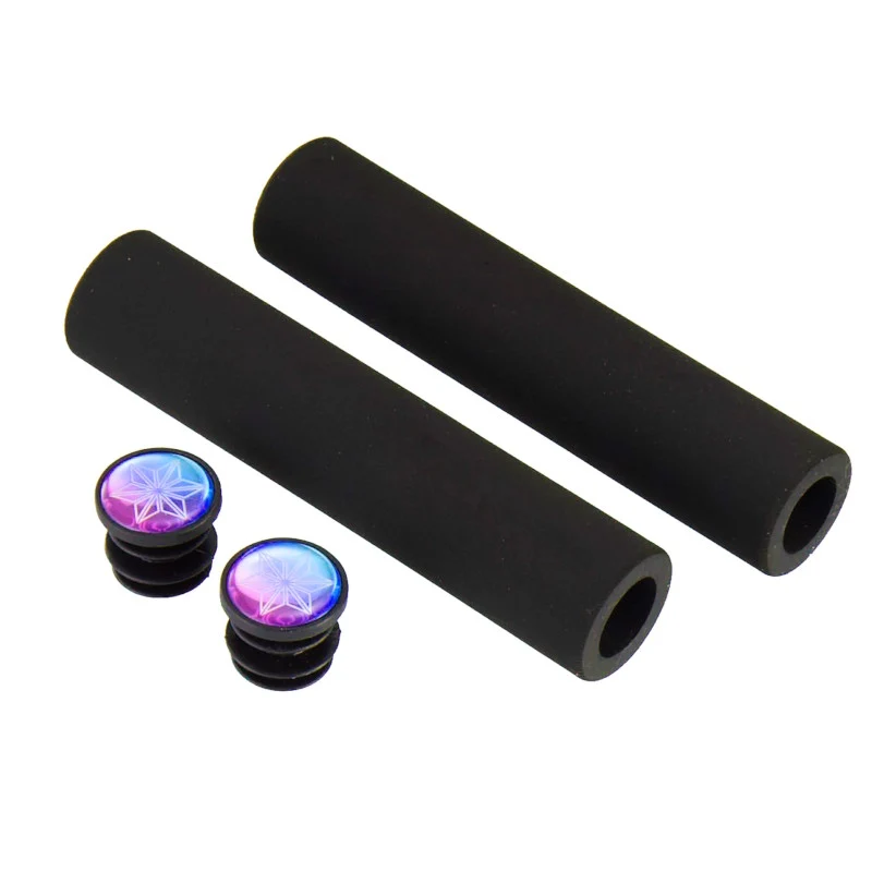 Manopole Supacaz Kush Grips SL - Nero Oil Slick 32mm / Nero
