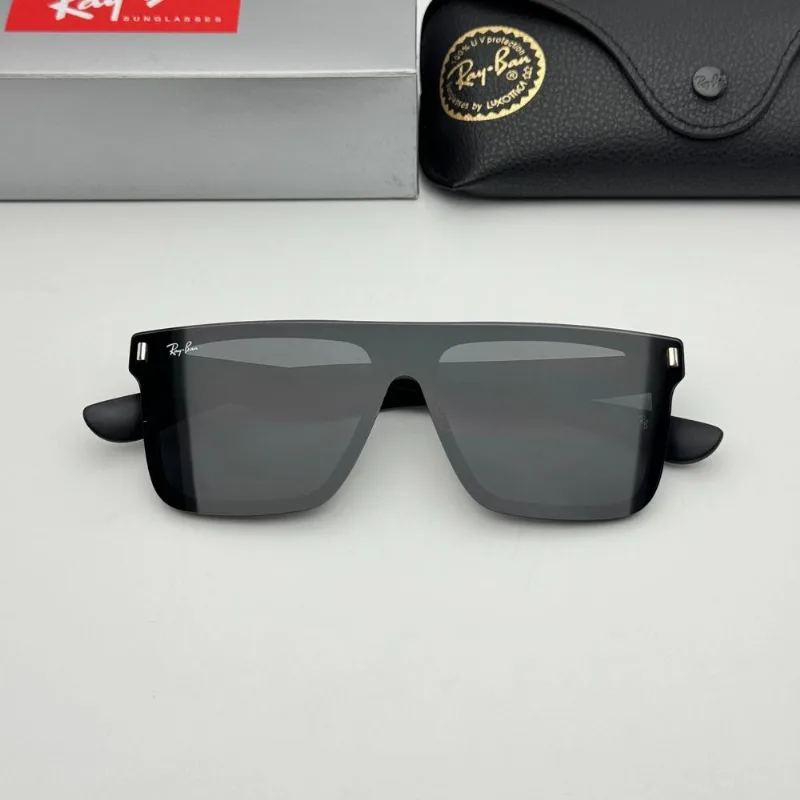 lentes de sol rayban rb4391 rectangular mate 55m negro