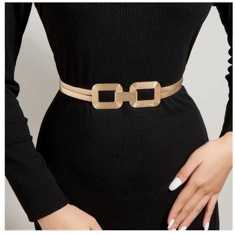 Cinturón Correa Elástica Celile para Mujer - Dorado 95498447