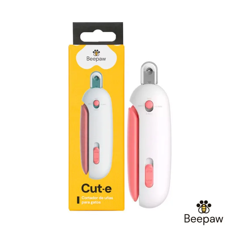 Cortador de Uñas para Gatos Rosa Cut-e Beepaw