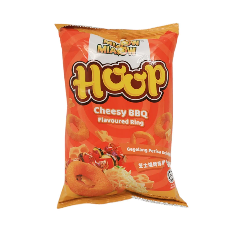 MIAOW MIAOW CHIPS HOOP CHEESY BBQ RING 50 GM