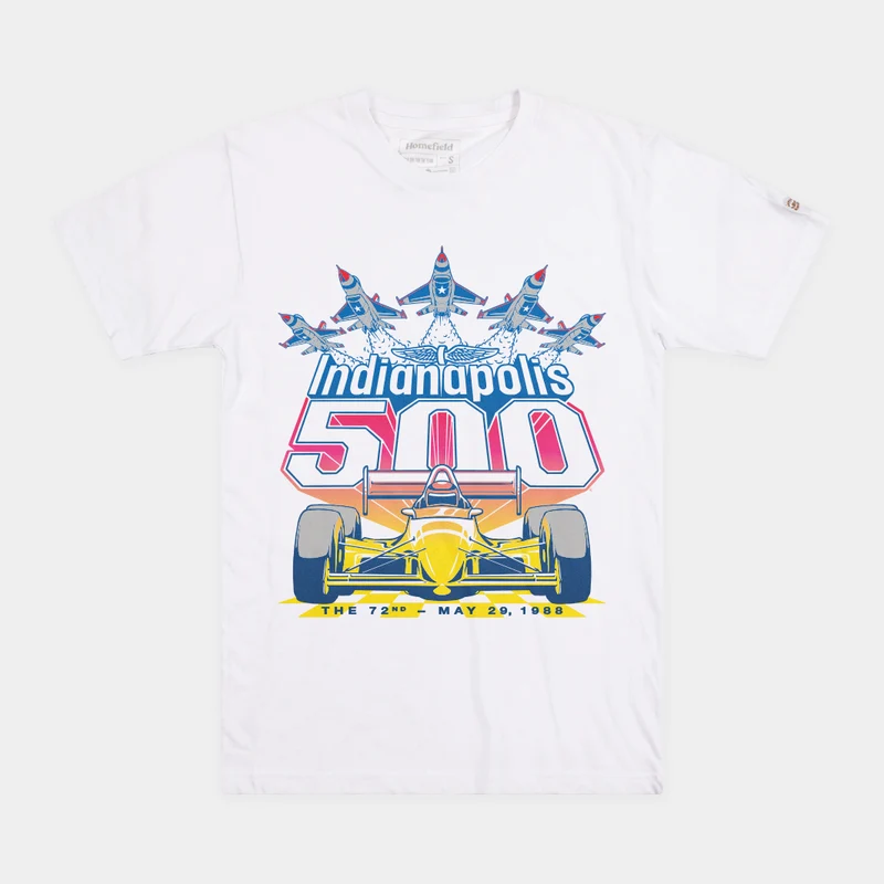 72nd Indianapolis 500 1988 Logo Tee XL / White