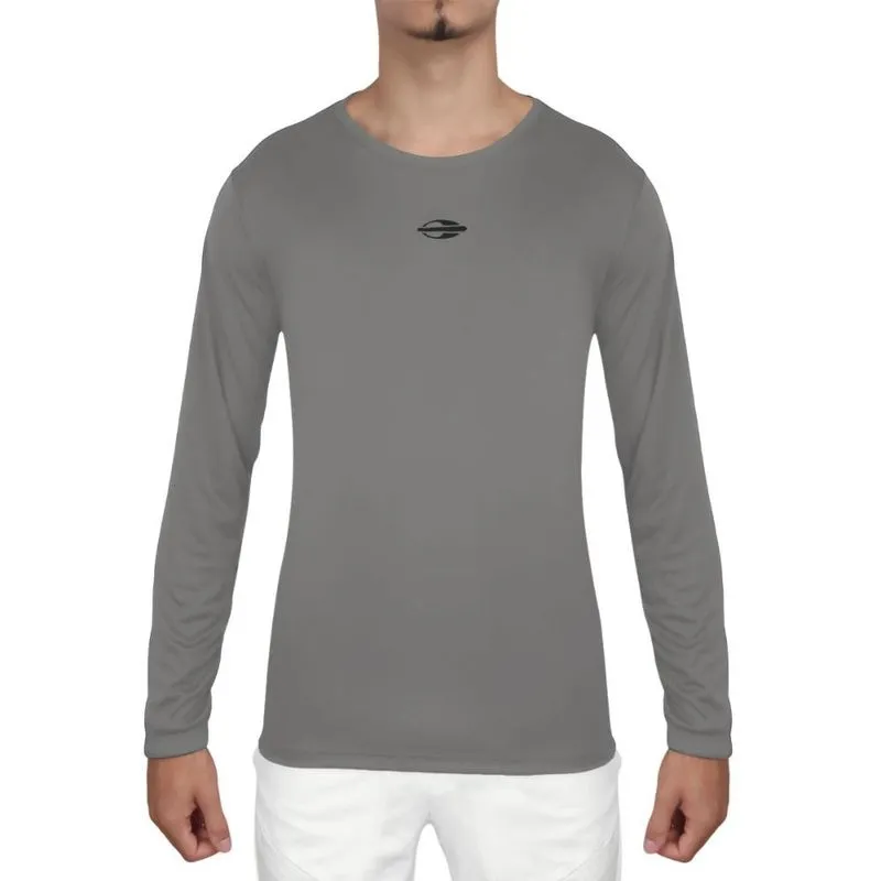 Camiseta Mormaii Manga Longa Helanca Proteção uv Dry Cinza