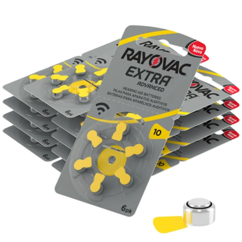 Blister de 06 Pilas Rayovac 10 para Audifonos Medicados